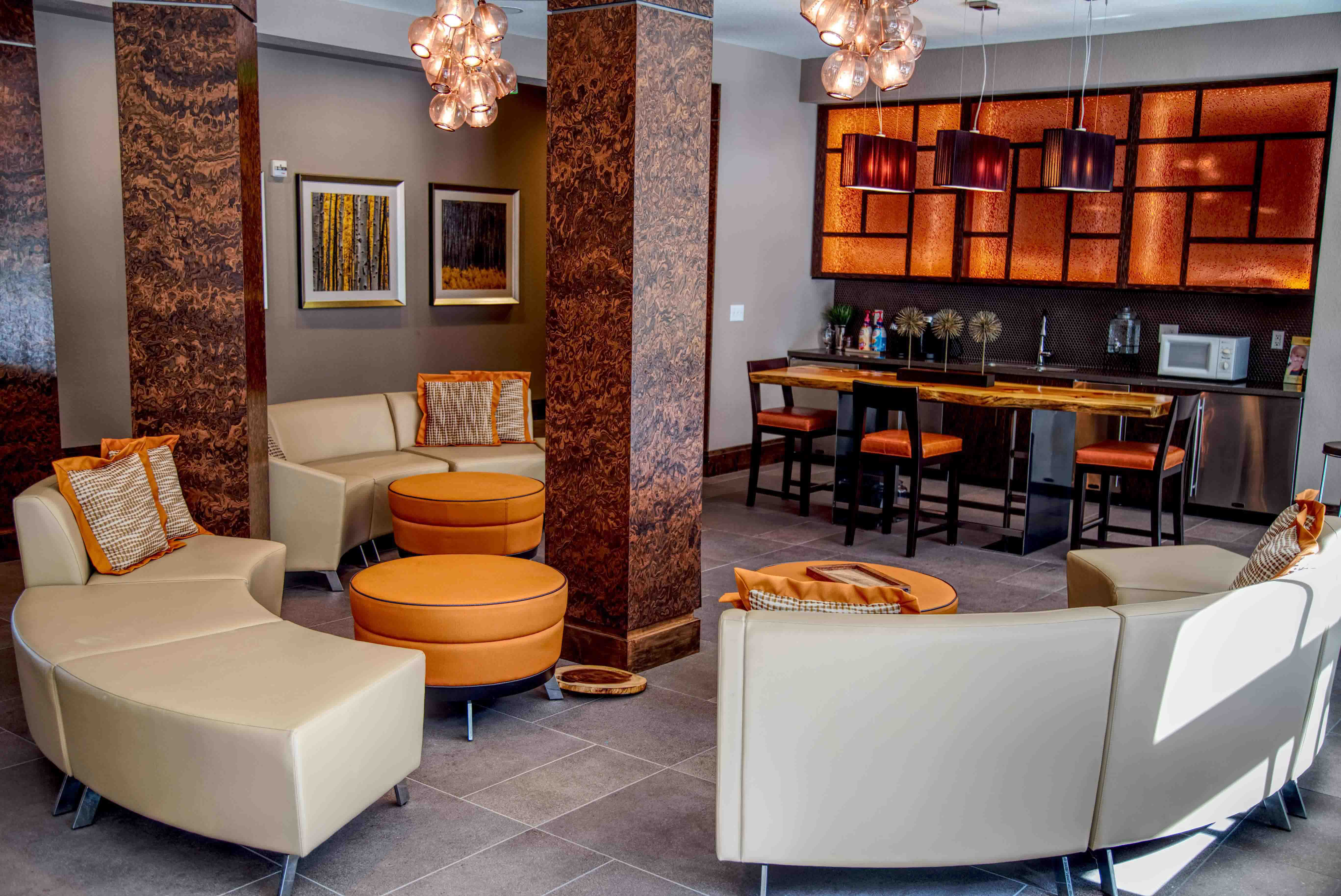 Built-in living room furniture